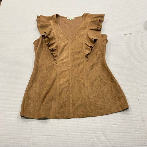 Jade Melody Tam Womens Ruffled V-neck Size Small - Picture 1 of 6